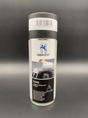 Produktbild von Normfest Kroma 400ml Lackspray schwarz matt Autolack Spraydose RAL 9005