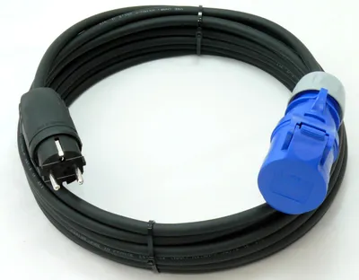 Produktbild von CEE Kupplung auf Schuko Adapterkabel Caravan H07RN-F 3G1,5 / 3G1,5 5-50m, Querschnitt:3x2.5mm², Länge:35m