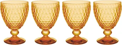 Produktbild von Villeroy & Boch Boston Saffron 4er Set Rotweinglas 200 ml gelb Kristallglas