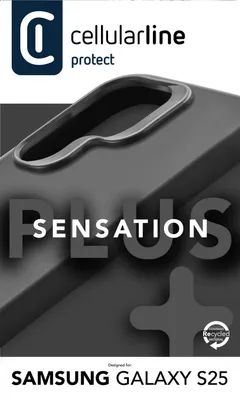 Produktbild von Cellularline Sensation Case fr Samsung S25 Black