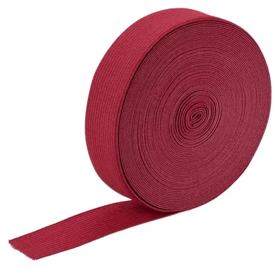 Elastische Gummibänder zum Nähen, 2,5 cm x 9 m, rot