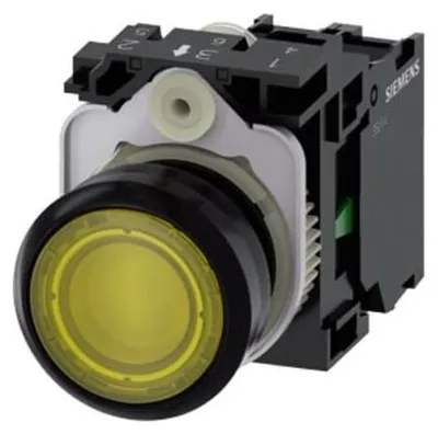 Zdjęcie produktu dla Siemens 3SU11020AB301BA0 3SU1102-0AB30-1BA0 Drucktaster 1 St., IP67, IP69K, 2,23 cm, 70 mm, 120 mm, 30 mm, 55 g