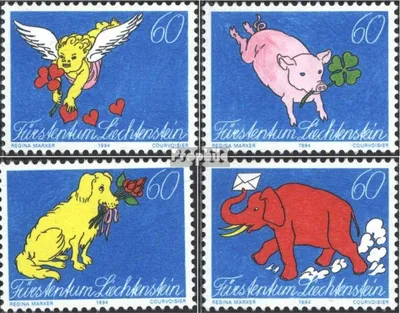 Produktbild von Briefmarken Liechtenstein 1994 Mi 1085-1088 (kompl.Ausg.) postfrisch Grußmarken