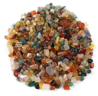 Image de Pierres décoratives verre galets - Galets en verre - 4 à 6 mm - Multicolore - 200 g