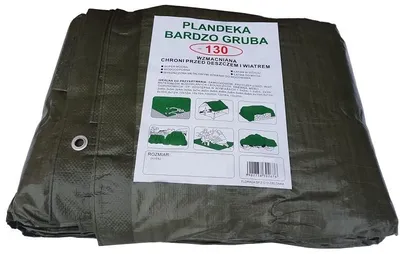 Produktbild von Grüne Plane 6x10 m dick (130 g/m2)