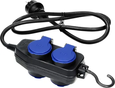 Obrázok produktu pre ORNO OR-AE-13160(GS)/10M predlžovací kábel, 10 m, 4 x 2P + Z, IP44, ochranný kryt