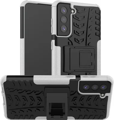 Produktbild von König Design Hülle kompatibel mit Samsung Galaxy S21 Plus Kunststoff Soft Handyhülle - Handy Case Weiß