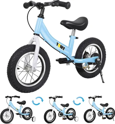 Produktbild von Fahrrad 2in1 für Kinder von 1–3 Jahren – Laufrad und klassisches Rad mit 12 Zoll Rädern YBIKE