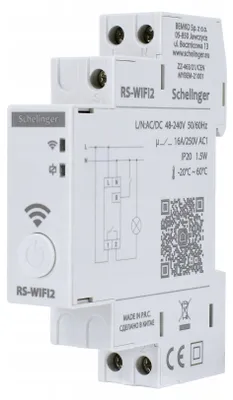 Immagine prodotto di Programmatore astronomico WiFi a 1 canale 48-240 V Schelinger A26-RS-WIFI2