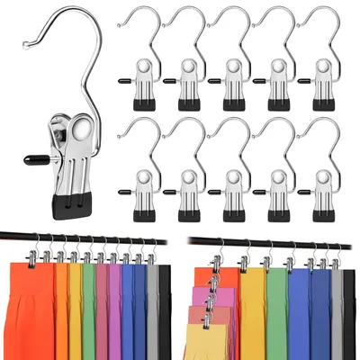 Hosenorganizer mit 20 Clips, Antirutsch, platzsparend