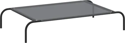 Obrázok produktu pre vidaXL Zvýšený pelech pre psov sivý 110x65x20 cm Textilén a oceľ