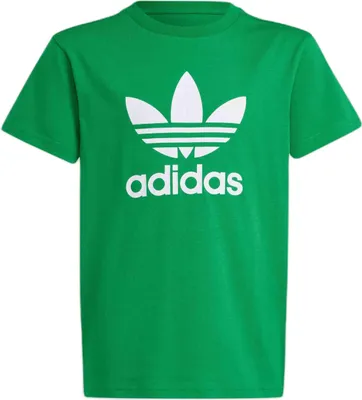 Zdjęcie produktu dla Adidas IY4003_520, Koszulka, Dziecko, Zielony, Wycięcie pod szyją, Krótki rękaw, Krój regularny