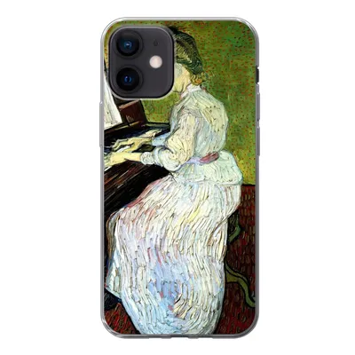 Produktbild von MuchoWow® Handyhülle Schutzhülle Hülle für iPhone 12 Marguerite Gachet am Klavier - Vincent van Gogh Silikon Softcase Handy Hülle - Schutzhülle