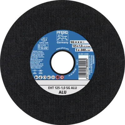 Produktbild von Trennscheibe SG ALU D125x1mm ger.Alu.Bohr.22,23mm PFERD