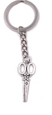 Produktbild von Onwomania Schlüsselanhänger Schere Friseur Haare Metall Anhänger Charm