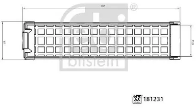 Produktbild von Luftfilter FEBI BILSTEIN 181231 Filtereinsatz