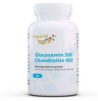 Obrázek produktu pro Vitaworld Glukosamin 500 + Chondroitin 400 kapslí, 100 kapslí