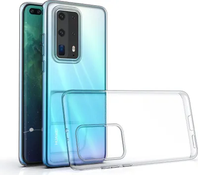 Produktbild von Huawei P40 Pro Plus Transparent Back cover case - Silicone