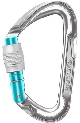 Produktbild von Edelrid Pure Screw III - Robuster und vielseitig einsetzbarer Verschluss-Karabiner, Farbe:silver
