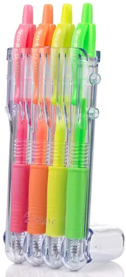 Produktbild von Pilot G, Nachfüllbar, Grün, Orange, Pink, Gelb