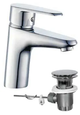Produktbild von Waschtischarmatur Messing verchromt