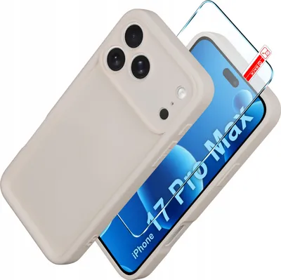 Produktbild von Hülle für iPhone 17 Pro Max CASE Silikon MATT + GLAS 9H