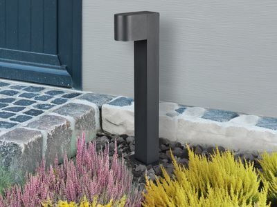 Trio Lighting Sockelleuchte Roya Wegeleuchte Gartenleuchte GU10 in Anthrazit