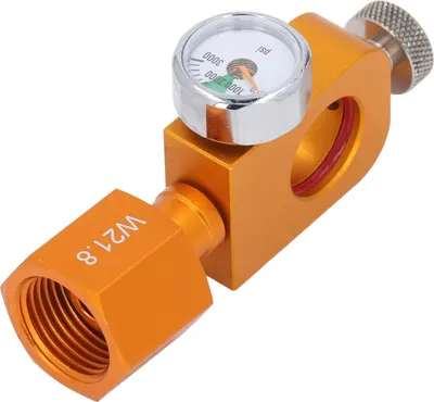 Zdjęcie produktu dla W21.8 Soda Carbonator Refill Adapter Profesjonalny CO2 o wysokiej dokładności z pomiarem ciśnienia i funkcją deflacji