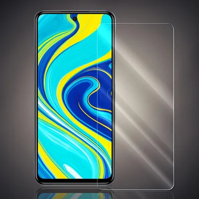 Produktbild von Panzer Folie für Xiaomi Redmi Note 9s / Redmi Note 9 Pro Echt Glas Displayschutzfolie Transparent Glasfolie 9H Härtegrad Schutzglasfolie