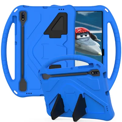 Obrázek produktu pro Dětské pouzdro pro Samsung Galaxy Tab S9+/Tab S9 FE+/Tab S7 FE/Tab S8+/Tab S7+ 12.4“, EVA lehké nárazuvzdorné pouzdro s skládacím stojánkem a rukojetí modré