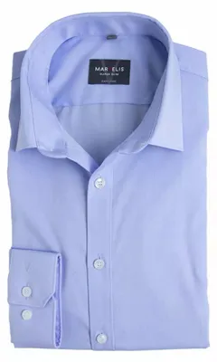 Produktbild von Marvelis - Super Slim Fit - Herren Langarm Hemd, (740169), Größe:39, Farbe:Hellblau (11)