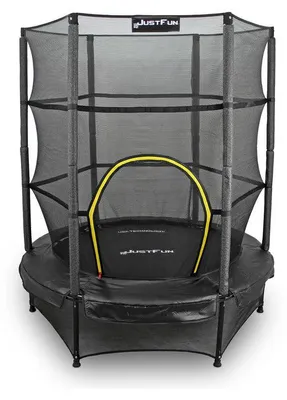 Zdjęcie produktu dla Trampolina dla dzieci, 140 cm, do użytku w pomieszczeniach - minitrampolina z siatką ochronną i tkaniną odporną na promieniowanie UV