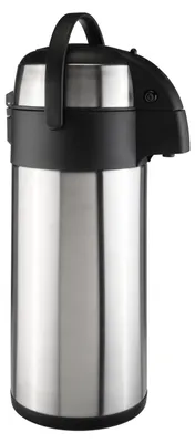 Produktbild von Thermoskanne 5 Liter Pumpkanne Kaffee Teekanne Warmhalte Airpot Isolierkanne Doppelwandig Getränkespender Kaffeekanne Thermo Isolierflasche mit Pumpe Edelstahl Für Camping Unterwegs Getränkekühlung
