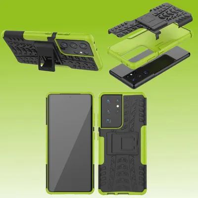 Obrázok produktu pre Pre Samsung Galaxy S21 Ultra G998B Vonkajšie zelené puzdro na mobilný telefón
