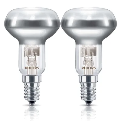Produktbild von 2 x Philips Halogen Spot R50 18W = 25W E14 Reflektor Classic 30° dimmbar