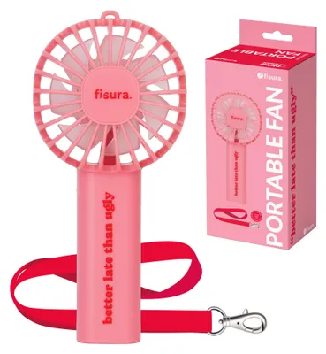 Image de FISURA – Ventilateur de poche portable bleu "Climatisation", mini ventilateur rechargeable