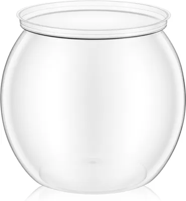 Imagen del producto de Mini acuario redondo, de plástico, con capacidad de 60 ml, ideal para peces pequeños