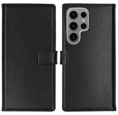 Imagen del producto de Funda de Cuero Auténtico tipo Libro para Samsung Galaxy S24 Ultra -