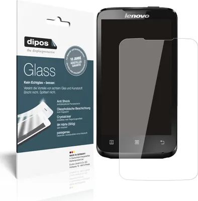 Produktbild von 2x Schutzfolie für Lenovo A316i - Anti-Shock 9H Folie dipos Glass Kunststoffglas