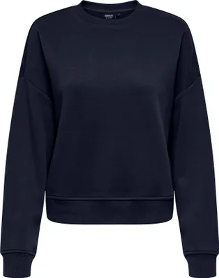 Produktbild von ONLY Damen Sweatshirt - ONLSWEAT LIFE CREW OVERSIZE SWT, Rundhals, Baumwoll-Mix Blau S