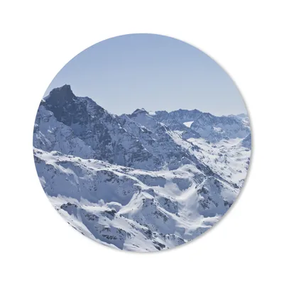 Produktbild von MuchoWow® Mauspad Mousepad Alpen - Berg - Schnee 20x20 cm - Mousepads - Maus Mat - Pad - Mausunterlage - Schreibtischmatte
