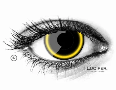 Immagine prodotto di Lenti a contatto colorate Lucifer® Eclipse - 2 pezzi (1 paio), senza prescrizione medica