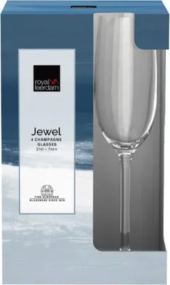 Produktbild von Royal Leerdam Champagnerglas Juwel 21 cl 4er-Set