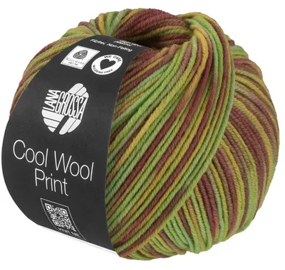 Produktbild von Lana Grossa - Cool Wool Print 0839 pistazie hellgrün senf mauve