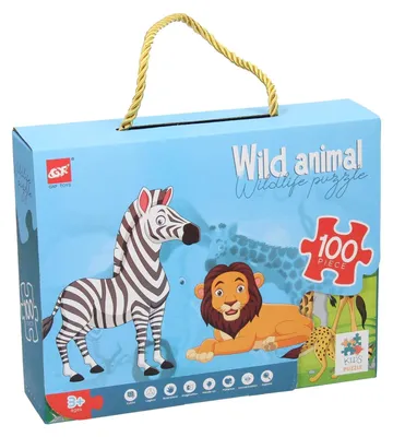 Zdjęcie produktu dla Puzzle „Dzikie zwierzęta”, 100 elementów