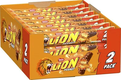 Produktbild von Lion - Schokolade Riegel Peanut (2-pack) - 28 Riegel