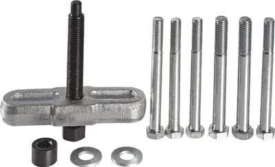 A set of tools for removing a steering wheel.