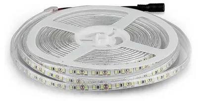 Immagine prodotto di V-TAC VT-3528 Striscia LED 12V SMD3528 5M 8W/M 120LED/M 100LM/W monocolore bianco caldo 3000K IP65 - SKU 212038
