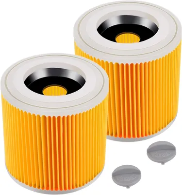 Produktbild von Staubsaugerfilter für Kärcher WD 2 und WD 3 - 2 Stück - Auch für SE 4001 - Ersatz für 6.414-552.0