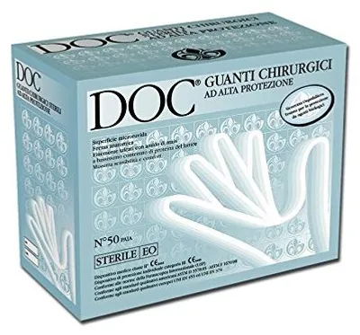 Sterile Latex-Handschuhe, Gr. 8,5, 50 Paar, puderfrei